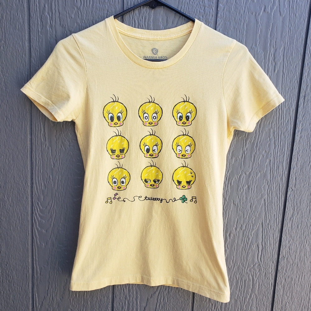 Warner Bros Studio Tour Tweety Bird Faces T-Shirt
